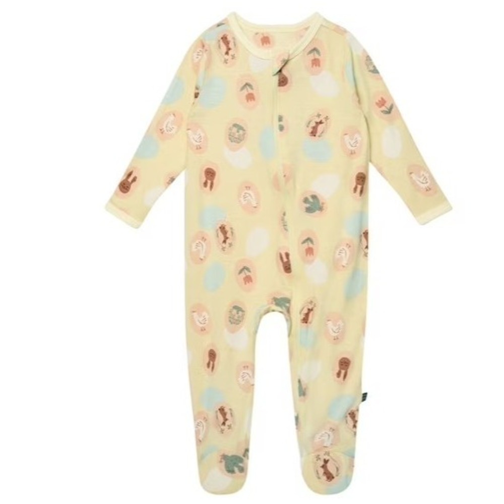 Modern Moments by Gerber 6-9M‎ Viscose Footed Sleeper Yellow Bunny Chicken NWT